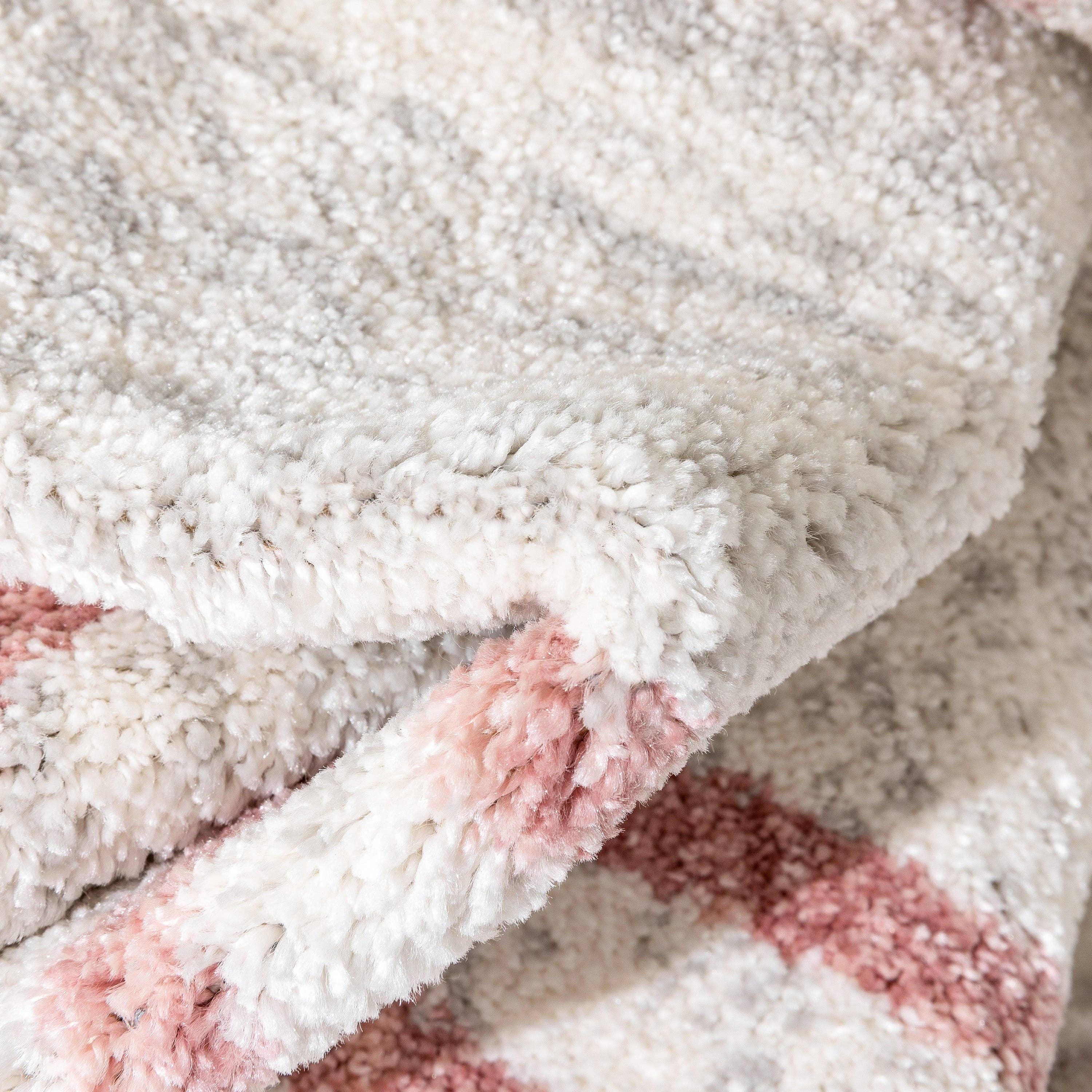 Well Woven - Wholesale Area Rug - Kids & Baby - Reeve Modern Chevron Zig-Zag Pink Ivory Kids Rug3