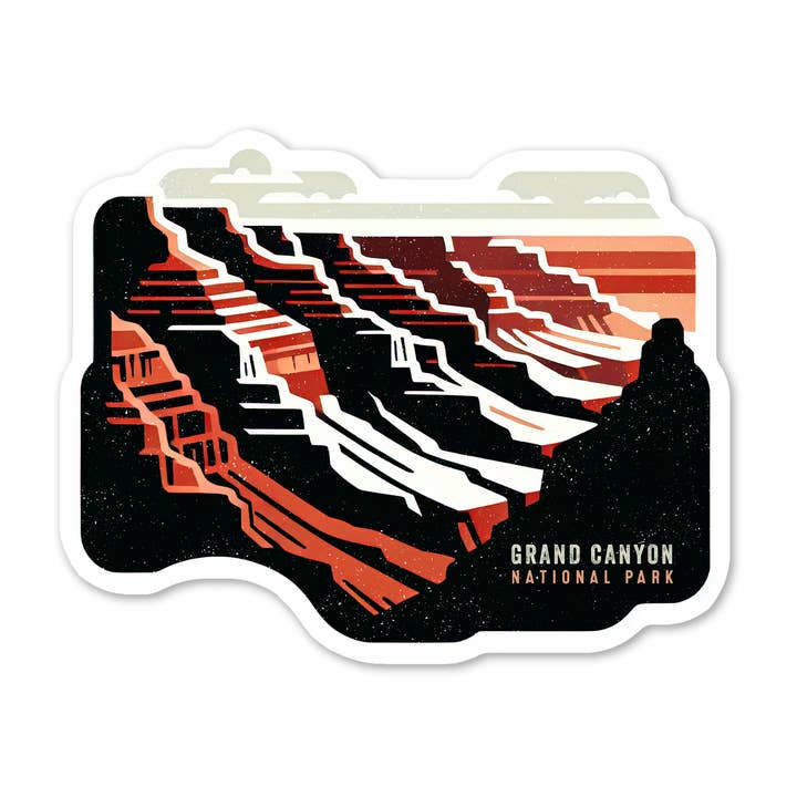 Pegatina del Parque Nacional del Gran Cañón para venta al por mayor de Black Lantern