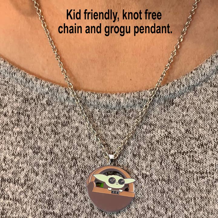 Ye Little Trinket Shop - Wholesale Pendant/Charm Necklace - Grogu Cradle Pendant3