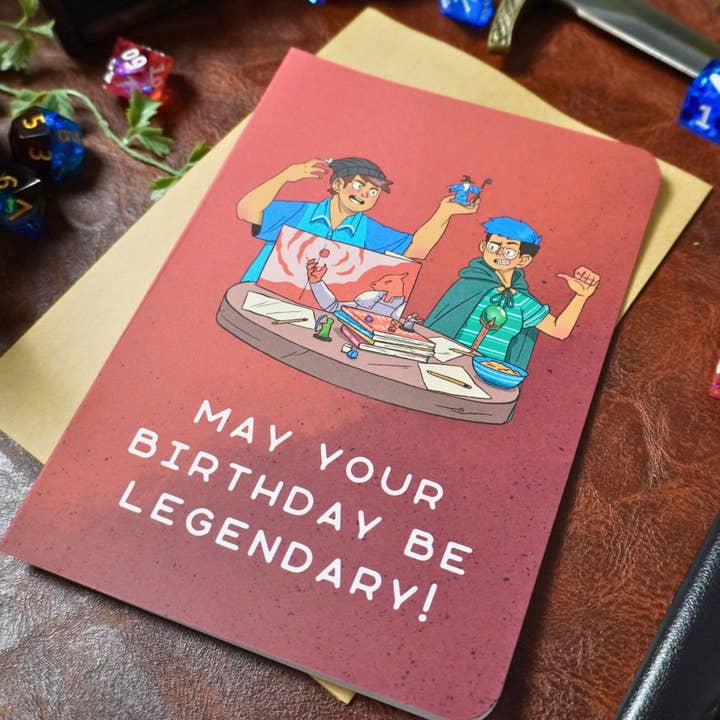 Minva Tabletop Design Co - Wholesale Birthday Card - May Your Birthday Be Legendary Card1