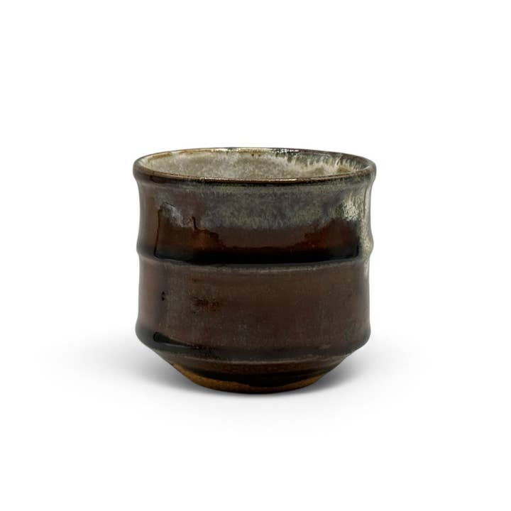 Inoue Tea - Wholesale Coffee/Tea Cup - Karatsu Setsume Brown Mino-yaki Yunomi - Japanese Teacup5