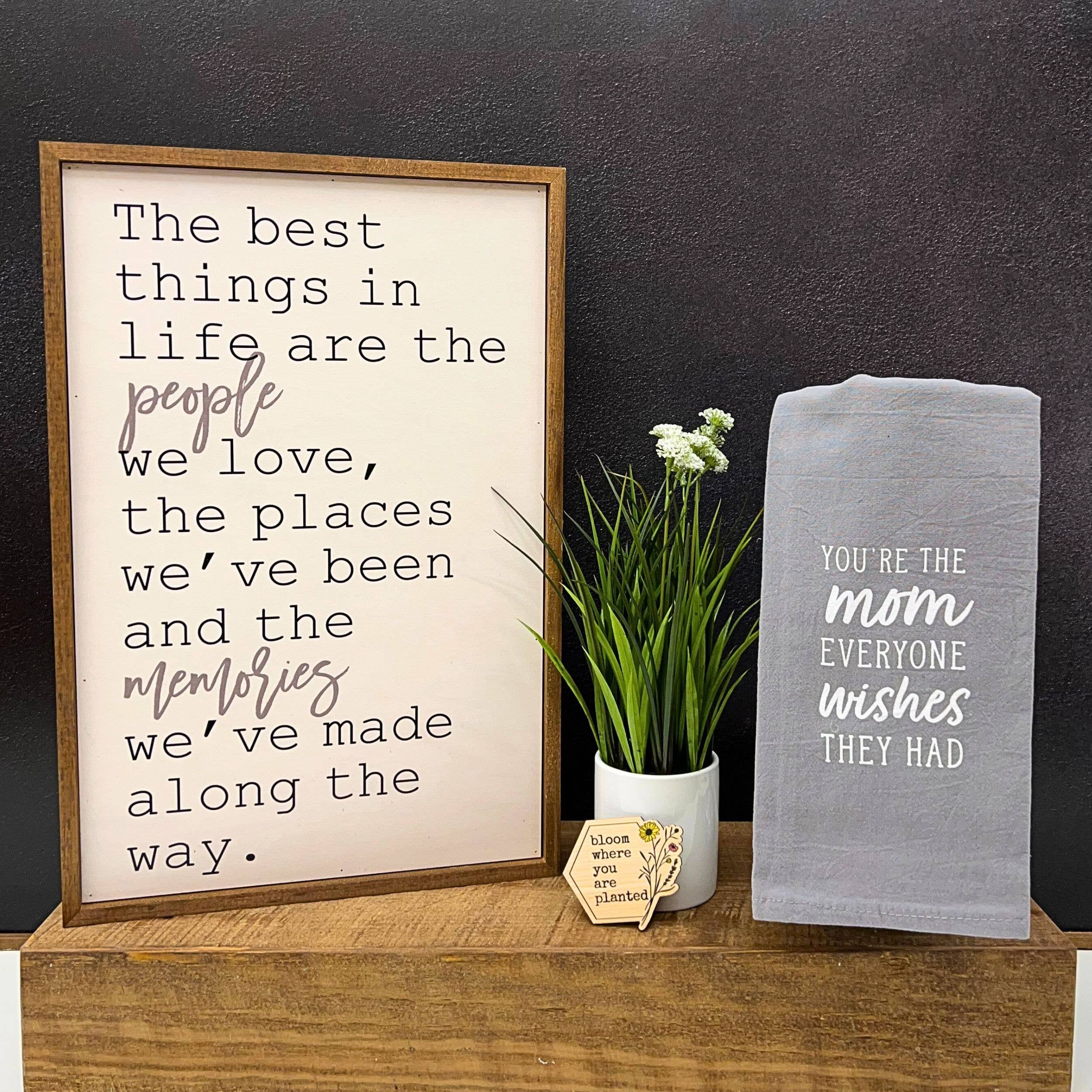 Driftless Studios - Wholesale Sign - The Best Things In Life Rustic Wall Art - Home Decor1