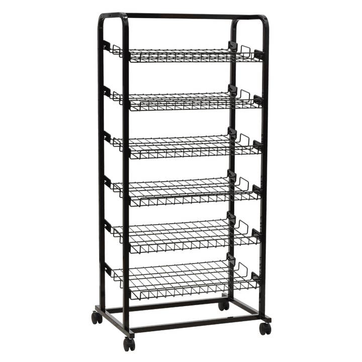 Specialty Store Services - Wholesale Retailer Display Stand/Case - Black 30 in Bakers Rack