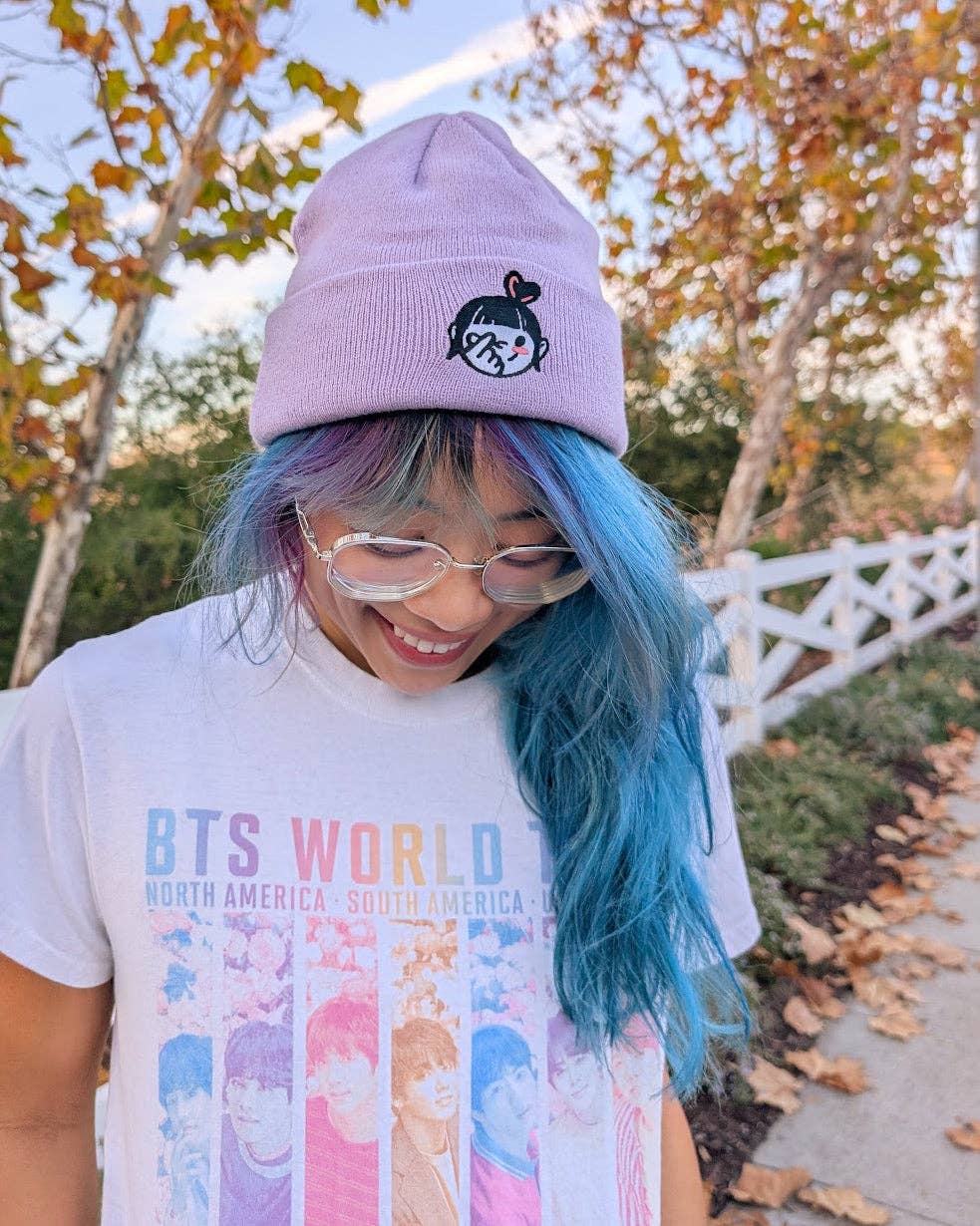 Le Petit Elefant - Wholesale Beanie - Kids - Finger Heart Girl Embroidered Beanie5