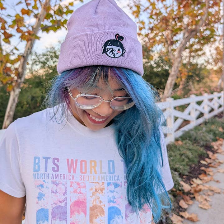 Le Petit Elefant - Wholesale Beanie - Kids - Finger Heart Girl Embroidered Beanie5