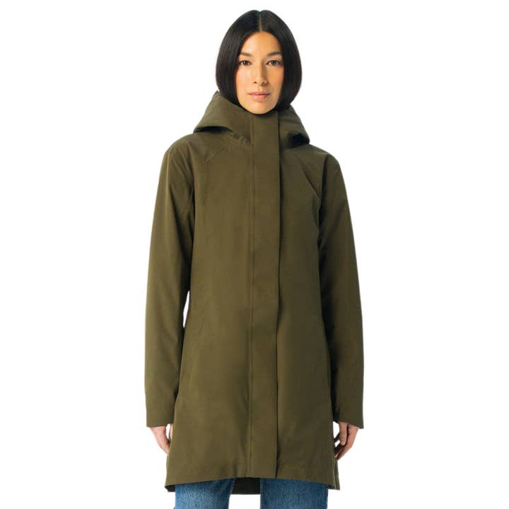 Moss Green | Women's Waterproof Rain Jacket for wholesale by Jan & Jul