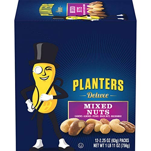 Shop The King - Wholesale Nuts - Planters Deluxe Mix Nut 2.25 oz 12 Per Box