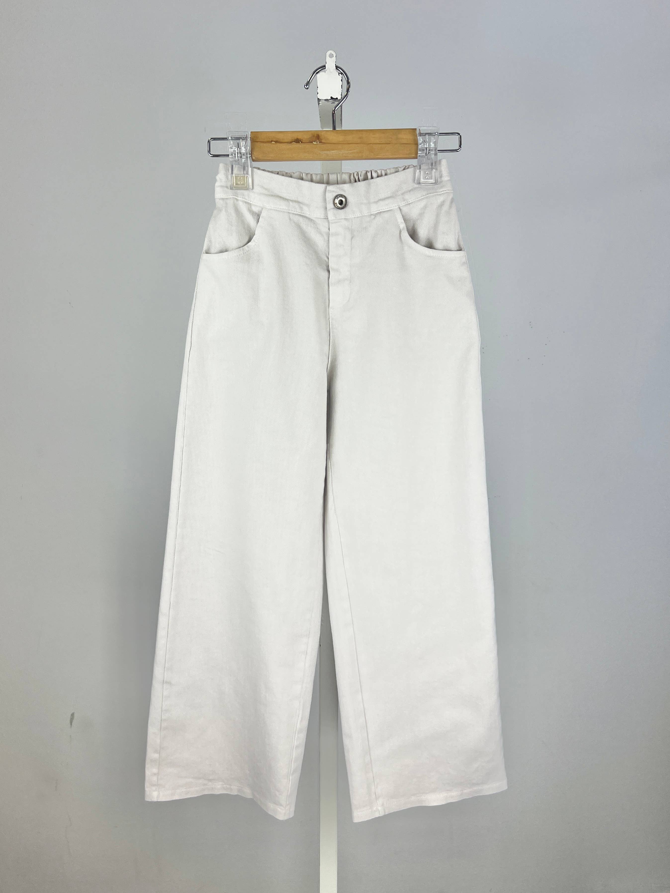 MINI MIGNON PARIS - Venta al por mayor Pantalones - Niños - Pantalones holgados de algodón con cintura alta elástica para niña0