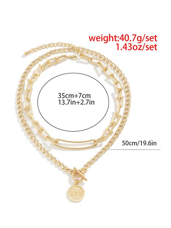 GOLD Bohemia Urban Normcore Geometric Necklaces Accessories for wholesale on Faire7