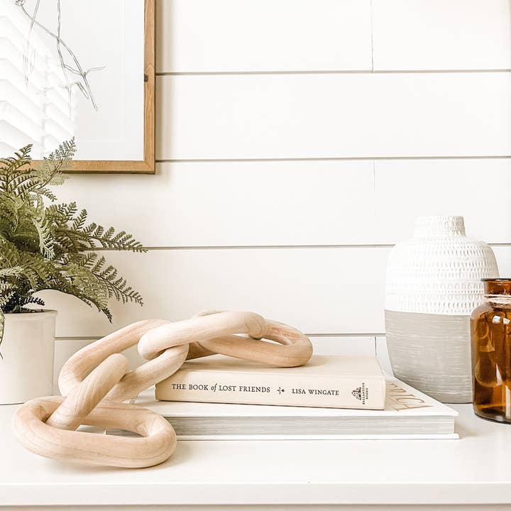 Vine & Nest - Wholesale Decorative Tabletop Object - Hand-crafted Wooden Chains and Rings10