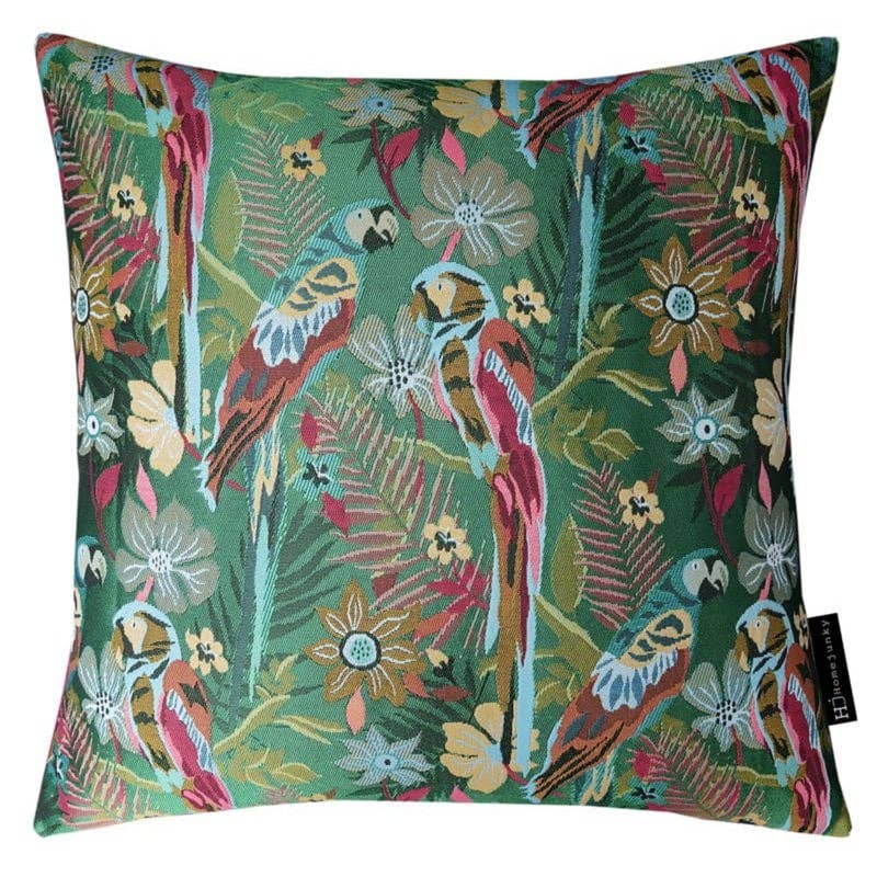 Home Junky - Wholesale Throw/Decorative Pillow - 231 Cushion Two Parrots In Love Green 50X500