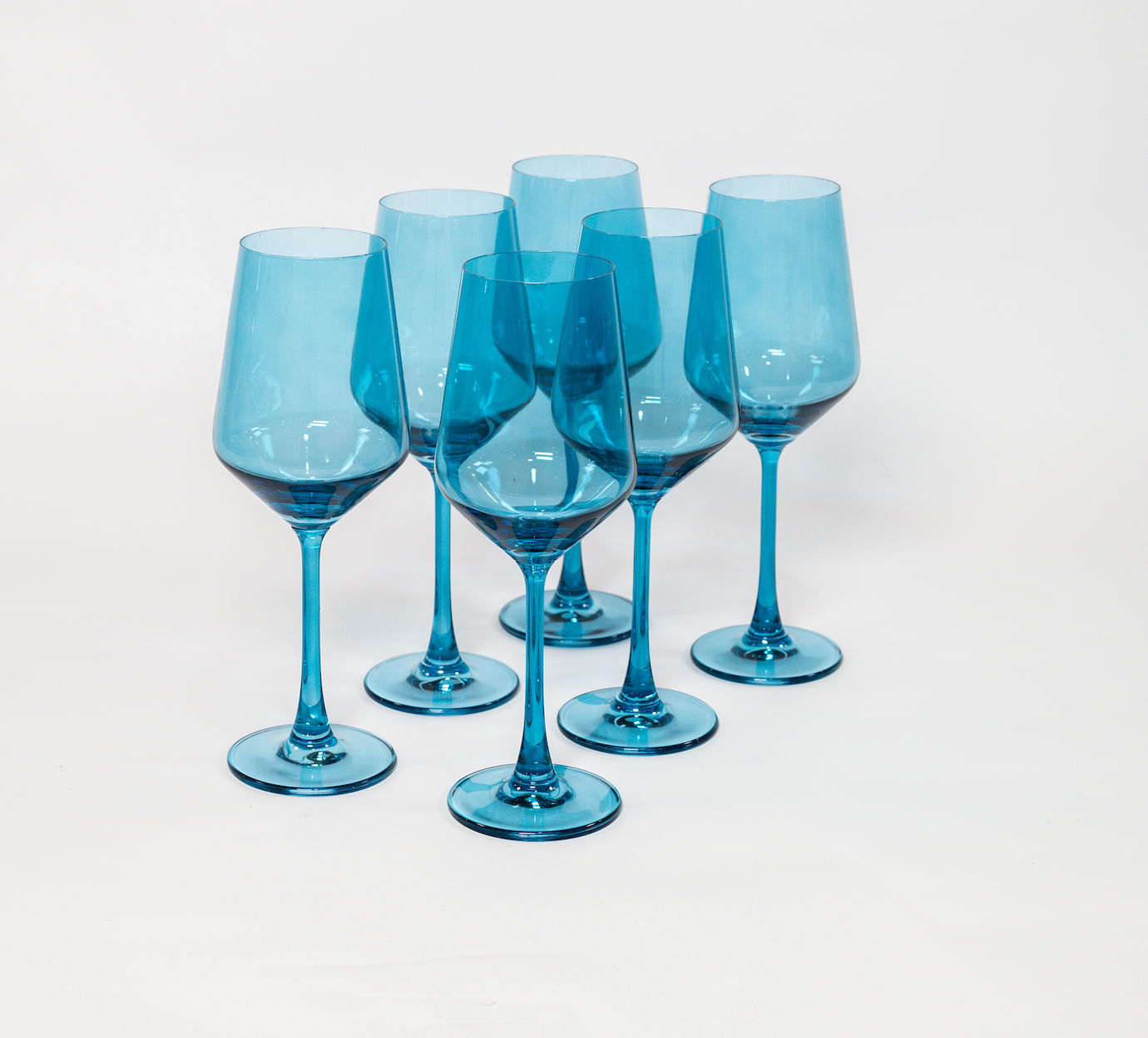 GlassHauseCo - Wholesale Wine Glass - Blue Lagoon - Colored Wine Glass3