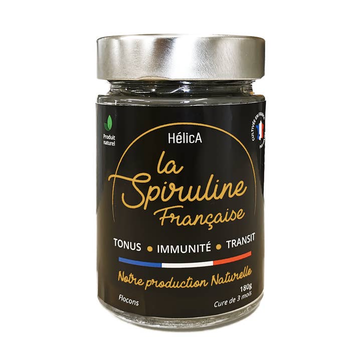 French Spirulina Flakes - 180 g - 3 months cure for wholesale by HélicA