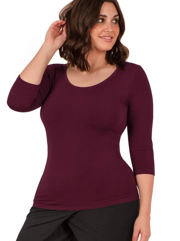 B Free AUSTRALIA - Wholesale T-Shirt - Women's - Bamboo 3/4 Sleeve Top7