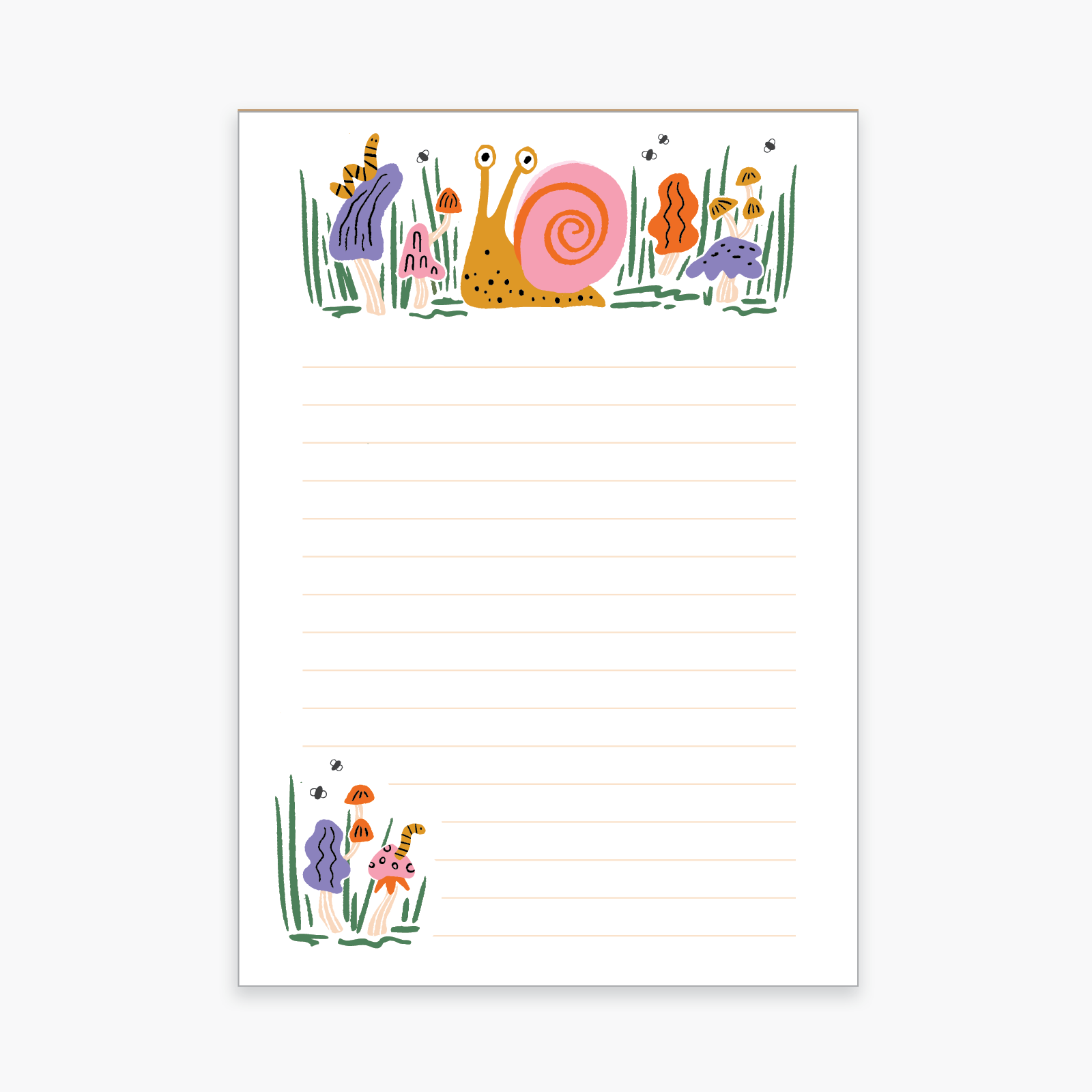 Party of One – wholesale Notepad – Last chance! Shroomy Snail Notepad1