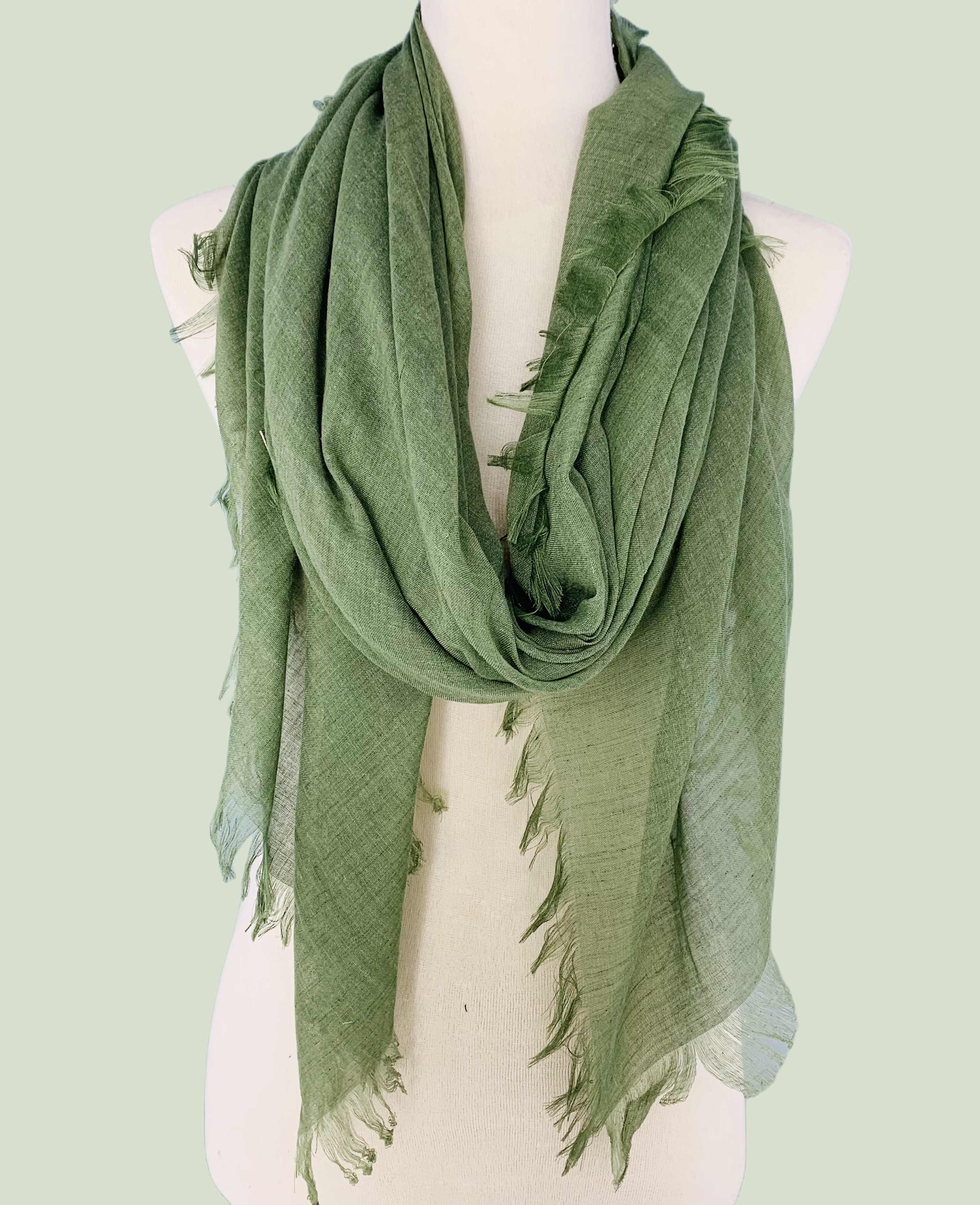 JC Sunny Fashion - Wholesale Scarf - Women's - JC021022 10 Colors-Soft As Cashmere Oversized Solid Frayed Scarf8