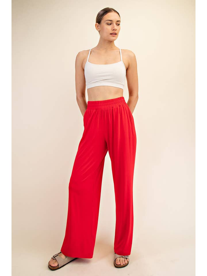 Rae Mode - Wholesale Pants - Women's - VISCOSE MODAL WIDE LEG PANT56