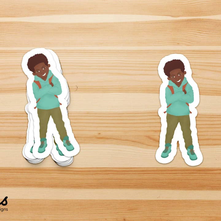 Little Leader Individuele gestanste stickers | Fefus Designs voor wholesale door Fefus Designs