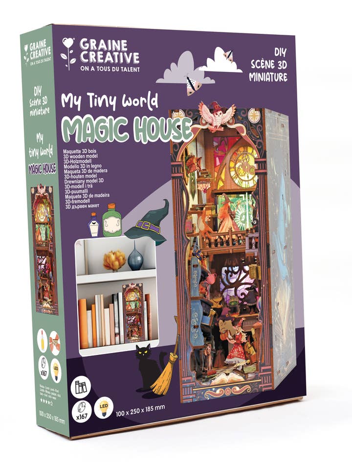 MODELLO 3D CASA MAGICA IN LEGNO per la vendita all'ingrosso da parte di Graine Créative