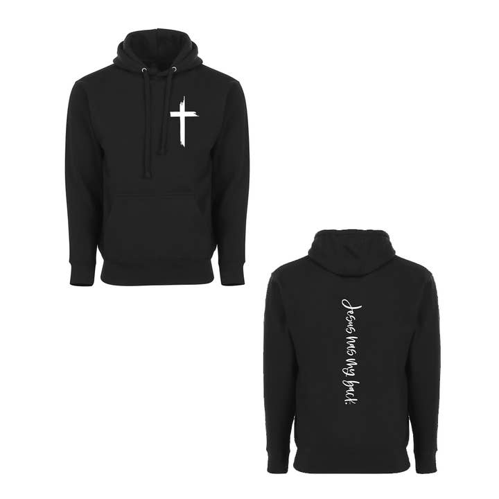Sweat à capuche Jesus has my back pour la vente par Be In Faith