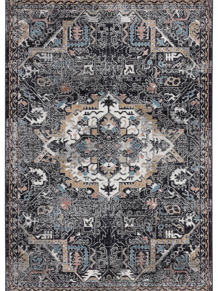 Abani Azure AZR150A - Sort Medaljon Persisk for engroshandel hos Abani Rugs