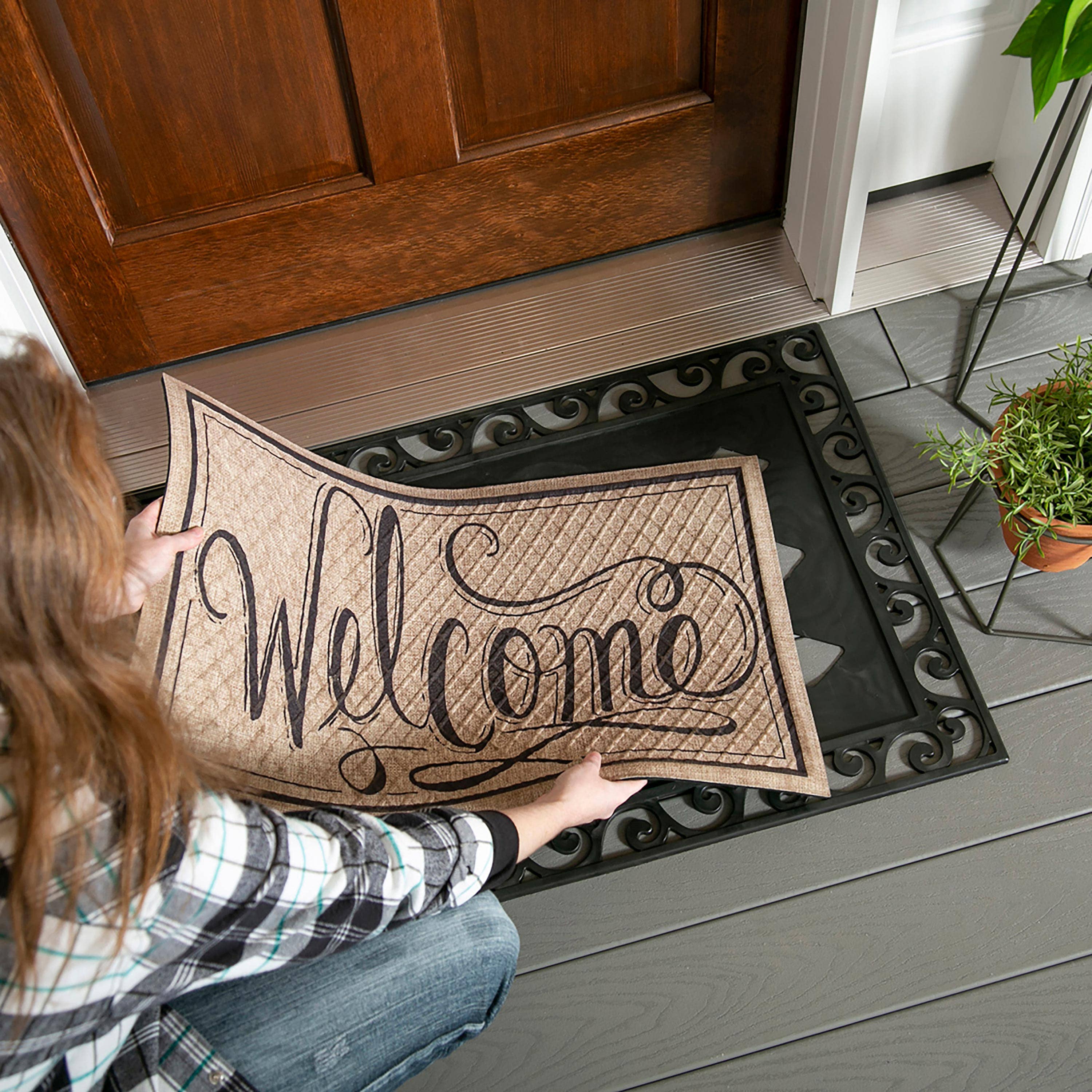 Evergreen Enterprises - Wholesale Door Mat - Cutout Scroll Floor Mat Tray2