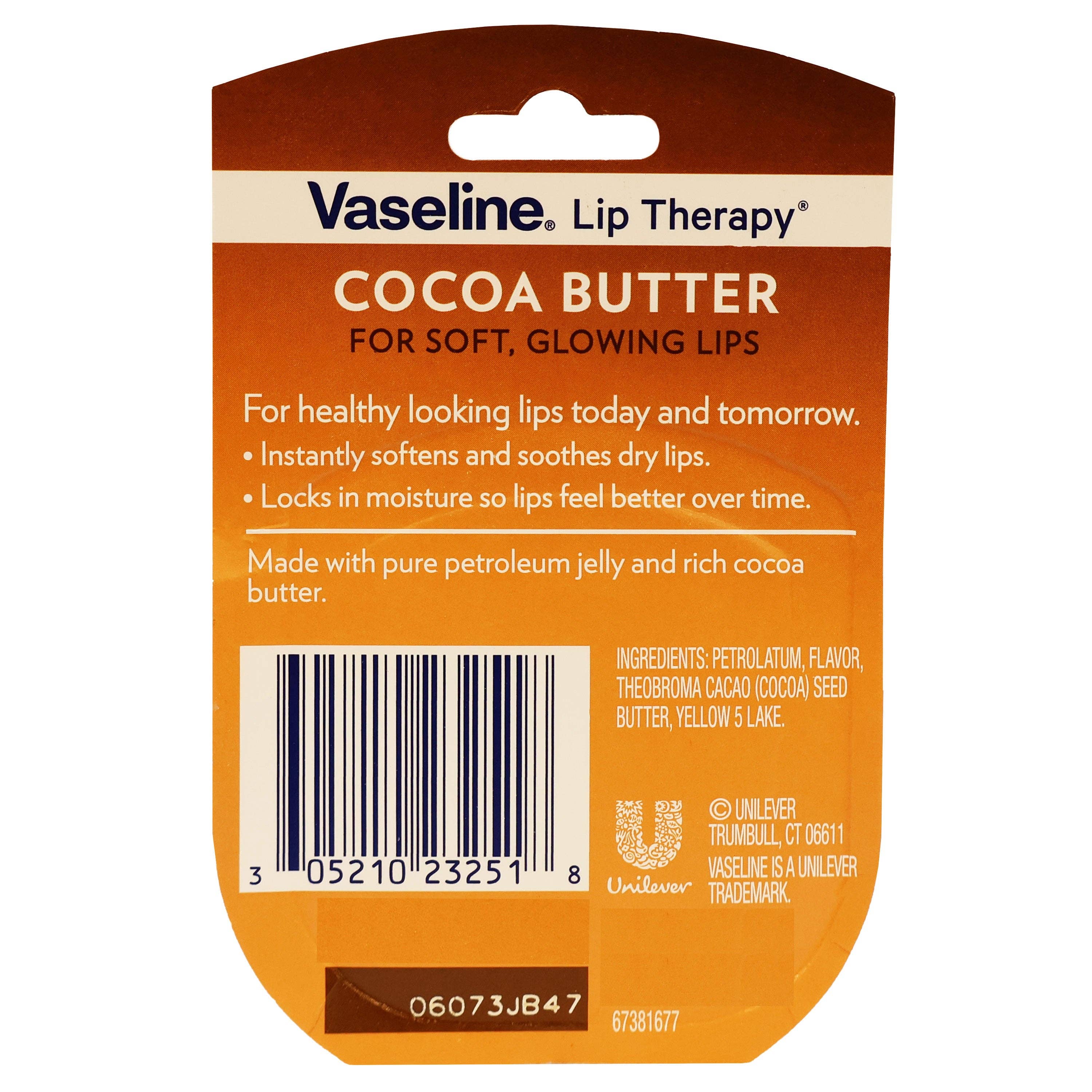KT Supply - Wholesale Lip Balm - Vaseline Lip Therapy Cocoa Butter 0.25 Oz.1