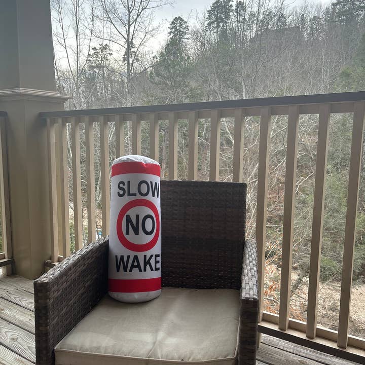 HushTubby - Wholesale Throw/Decorative Pillow - Slow No Wake buoy Lake Tubular Pillow8