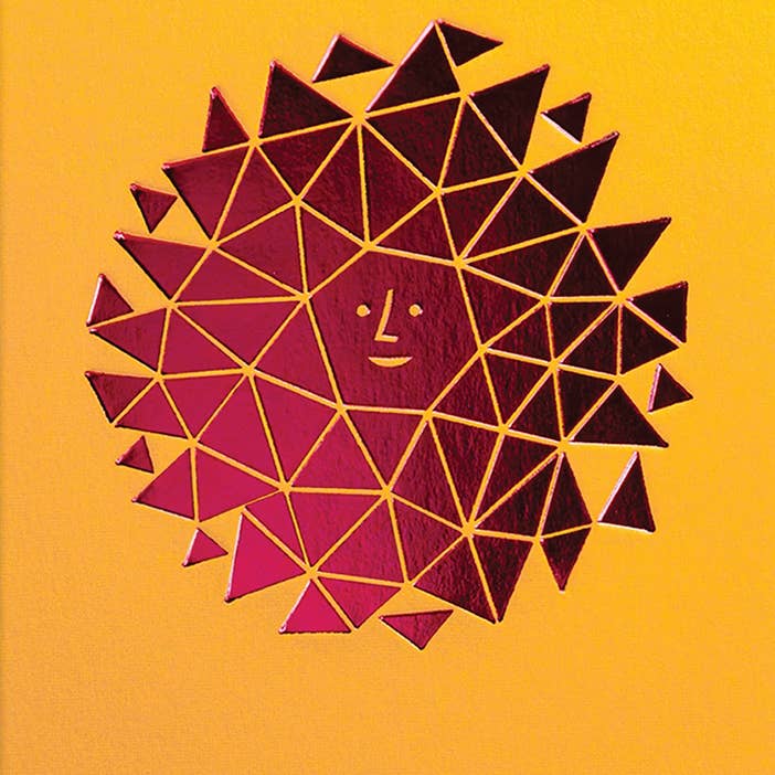 NEW SUN BLANK GREETING CARD 4.25" x 5.5" for wholesale by Calypso Cards LLC