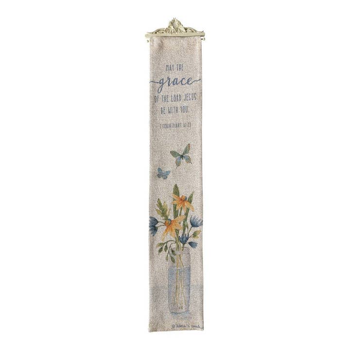 May The Grace Of The Lord Woven Bell Pull for wholesale by Manual Woodworkers and Weavers, Inc.