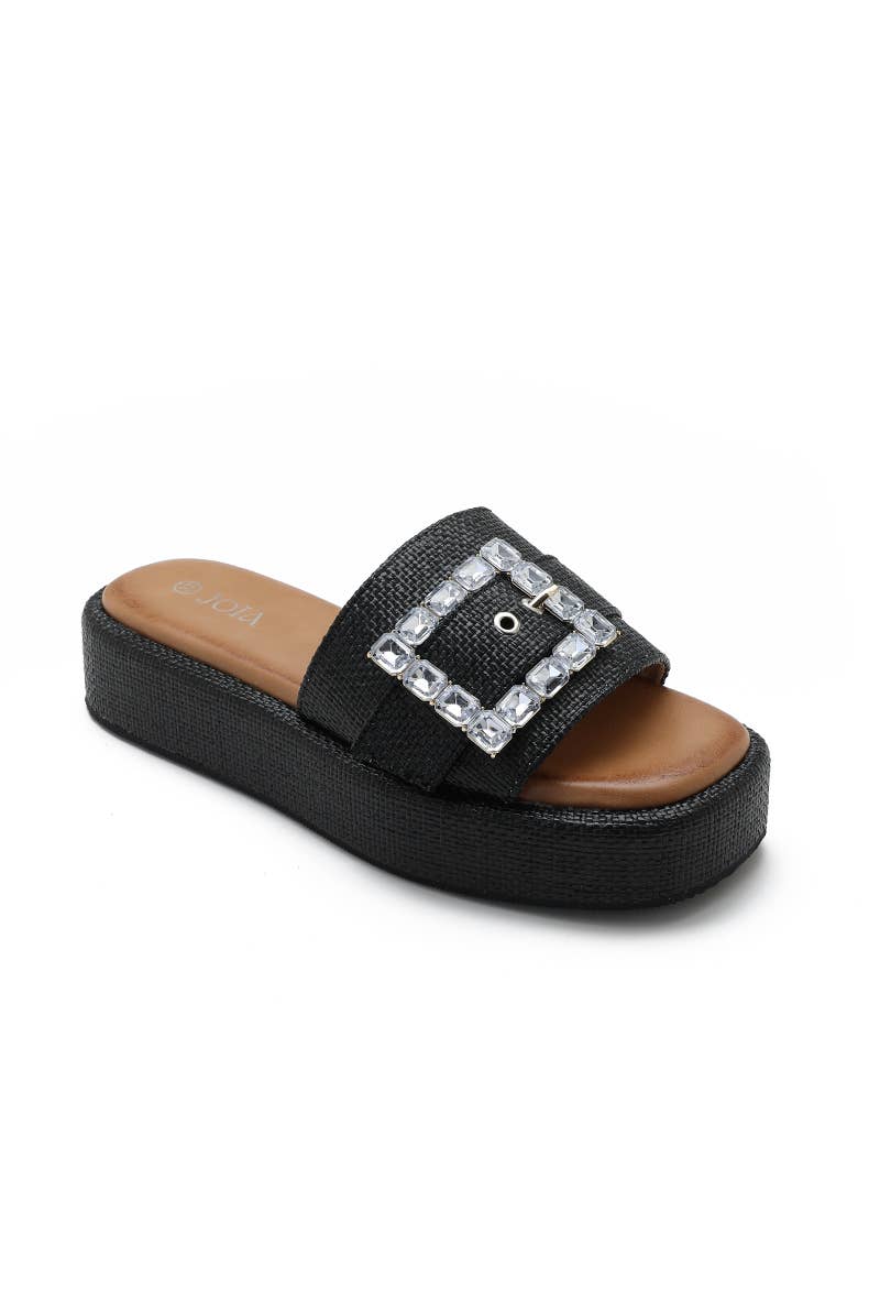 Joia Paris – wholesale Sandaler - Dam – Platta sandaler med fyrkantig spänne H8-9100