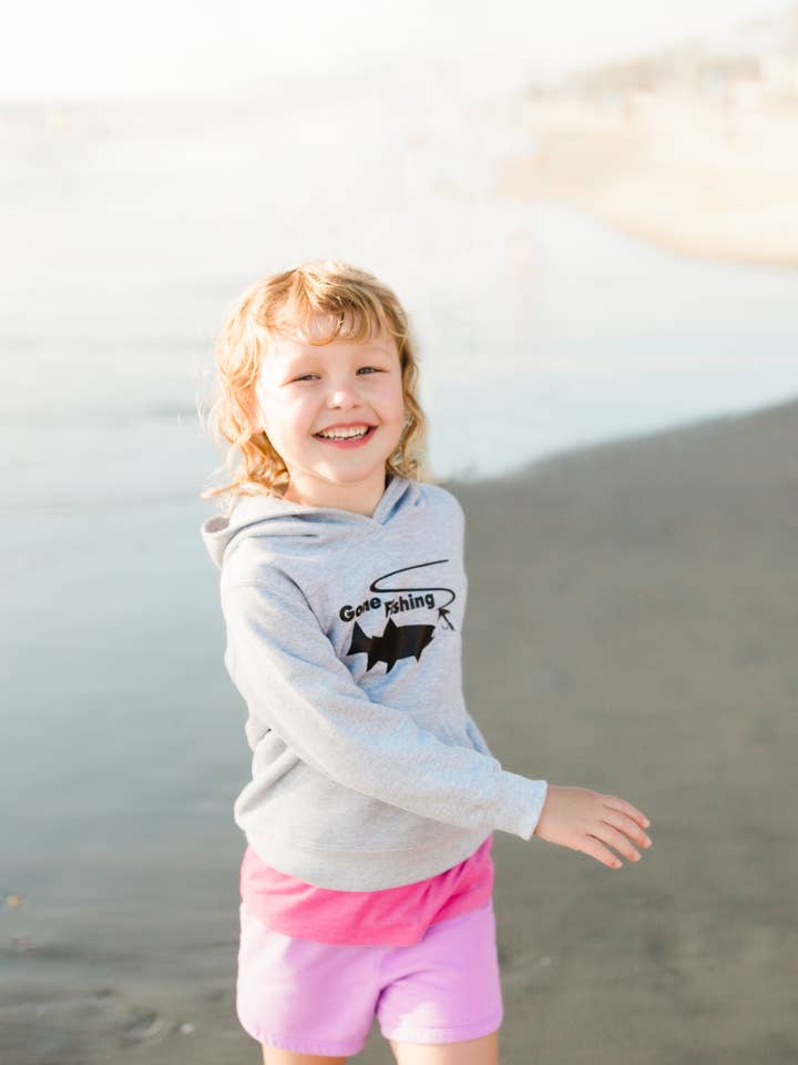 Outdoorable Apparel - Vente Sweat à capuche – enfant - Sweat à capuche gris lourd4