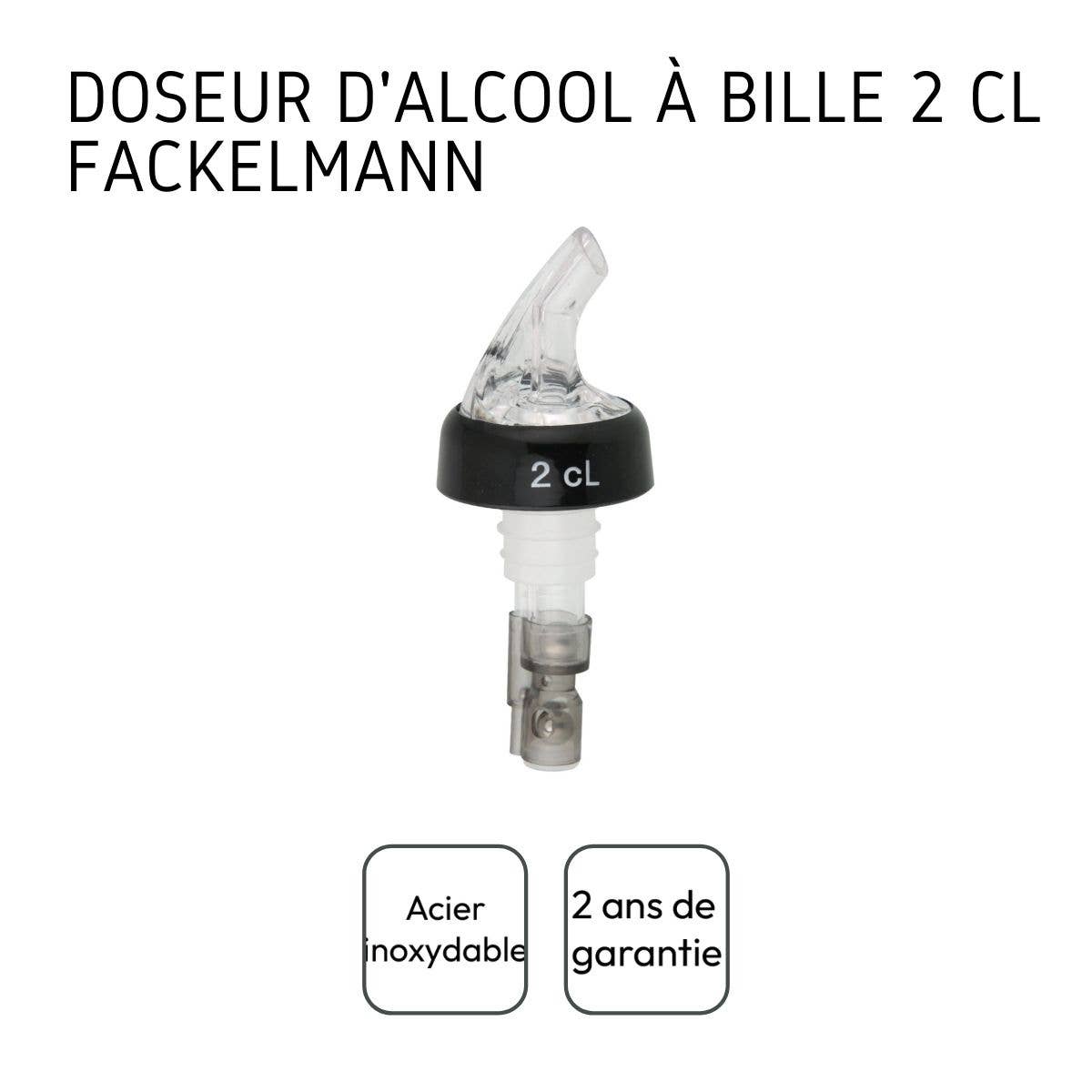Fackelmann – wholesale Jigger – Set med 2 alkoholdoseringspipar à 2 cl med kula3