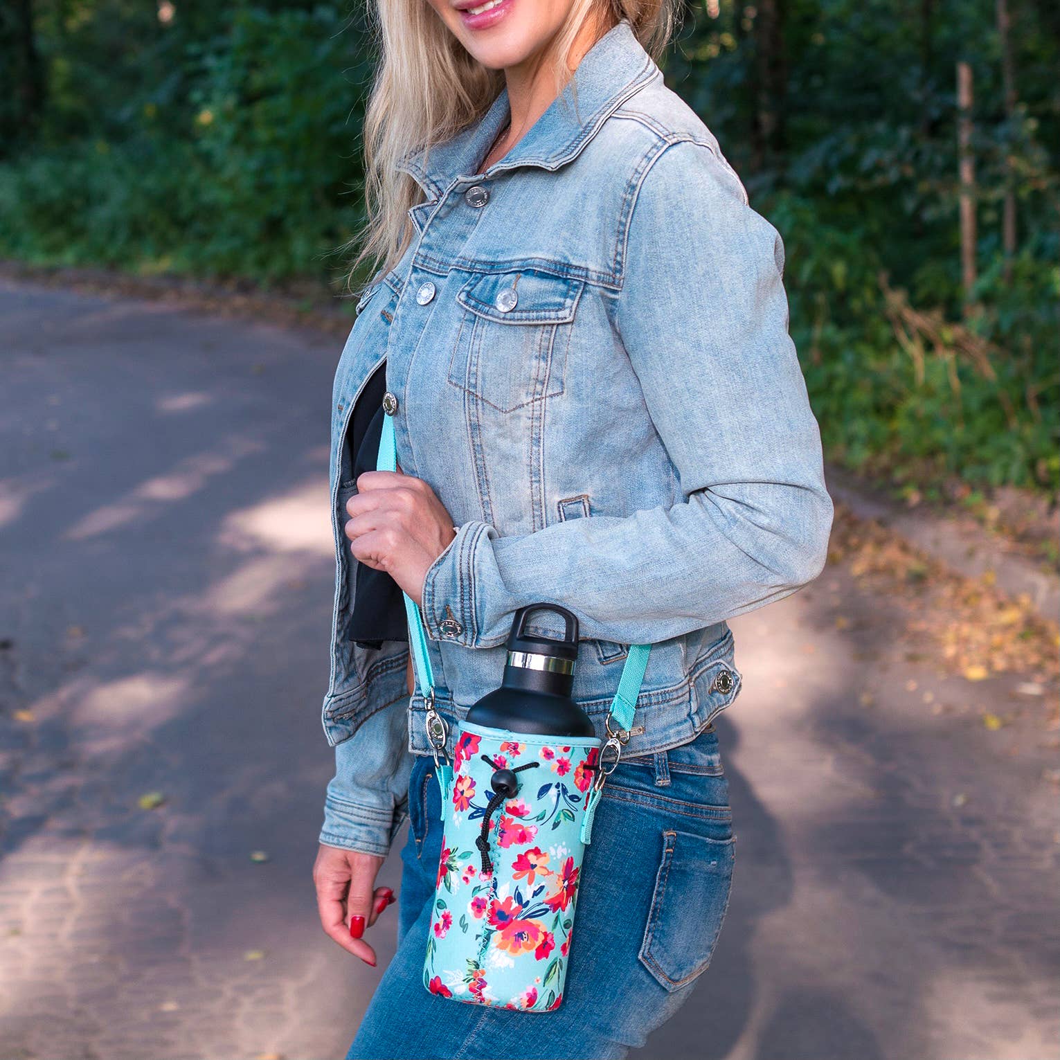 MADE EASY KIT - Wholesale Flessenrek/houder - Made Easy Kit neopreen waterfleshouder met verstelbare schouderband159