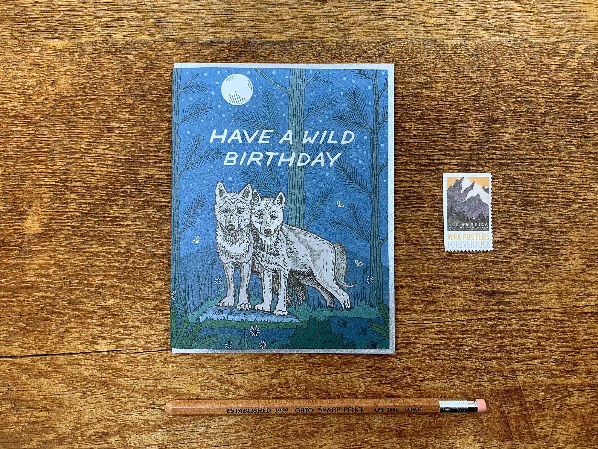 Noteworthy Paper & Press - Vente Cartes d'anniversaire - Carte d'anniversaire Wild Wolves1