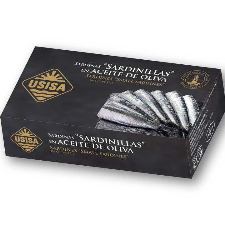Unión Salazonera Isleña - Wholesale Tinned Fish - USISA - SARDINES IN OLIVE OIL 80G2