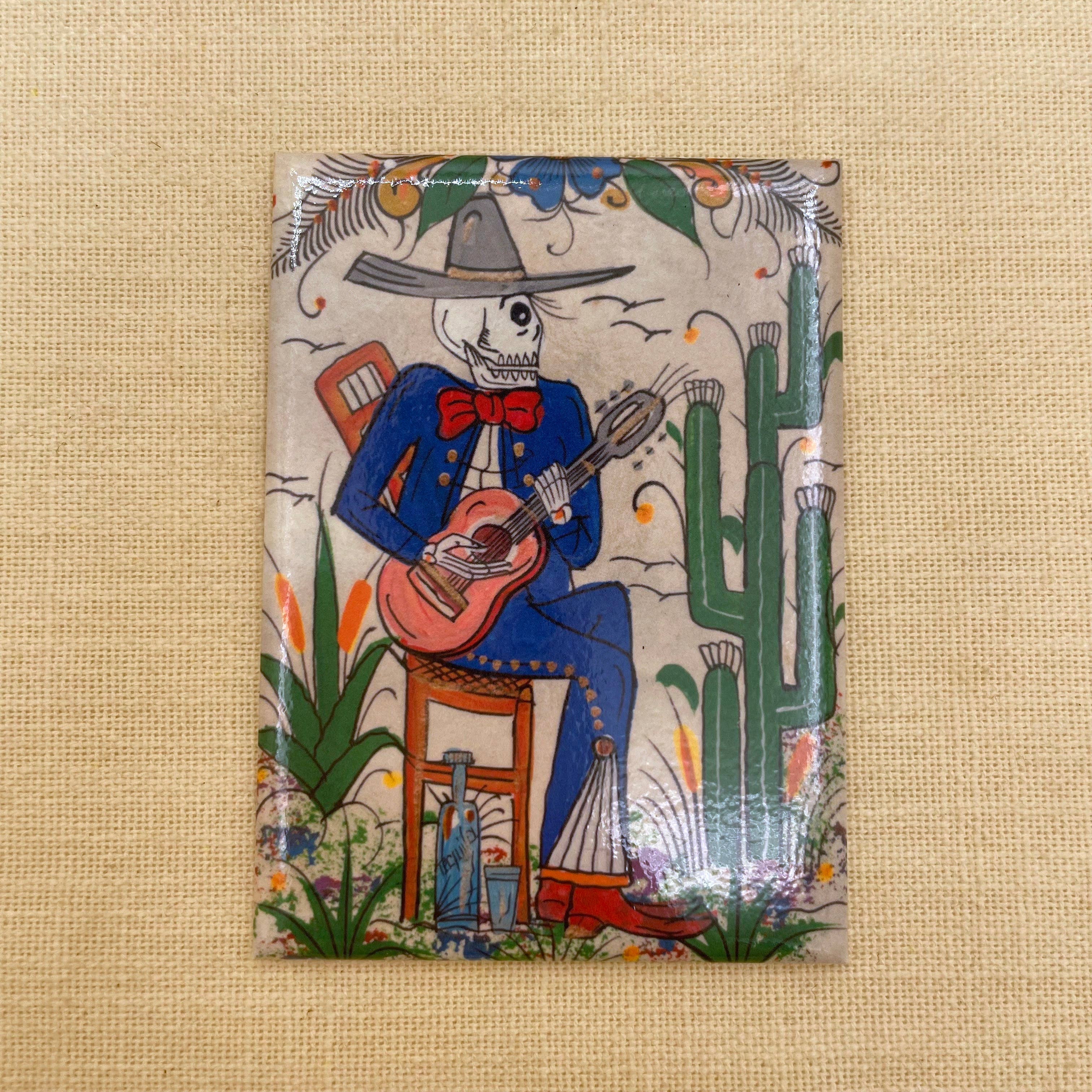 Tesoros Trading Company - Wholesale Magnet - Seated Guitar Man Magnet, USA0