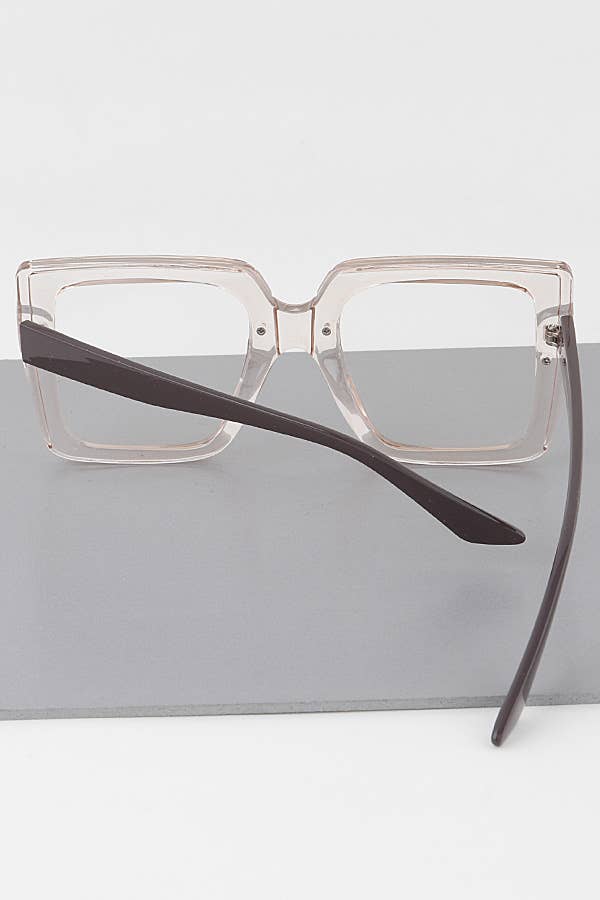 MULTICOLOR Transparent Bolt Frame Optical Glasses for wholesale on Faire4