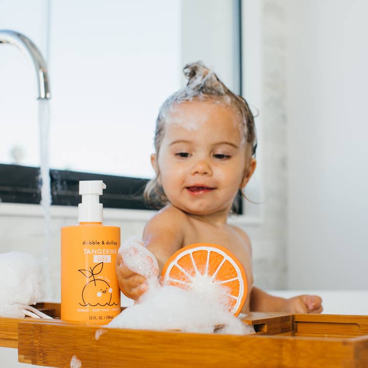 Dabble & Dollop® - Wholesale 2-in-1 Shampoo & Body Wash - Baby - Tear-Free Shampoo, Body Wash, & Bubbles - Tangerine2
