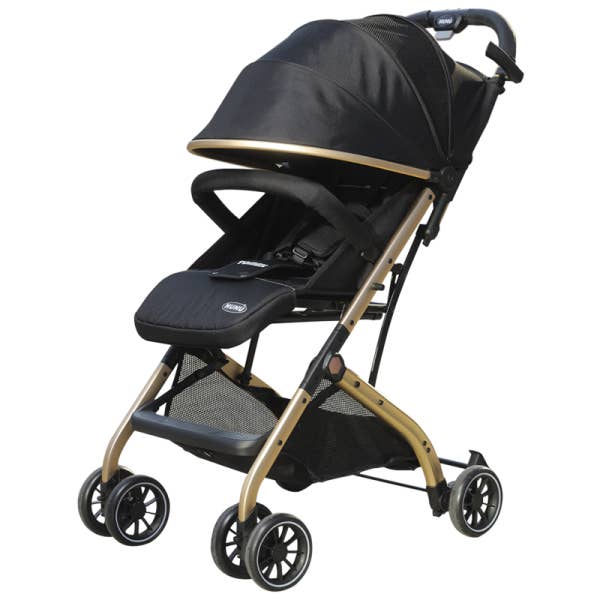 Tomek Stroller — Black/Gold for wholesale by NUNU' SRL