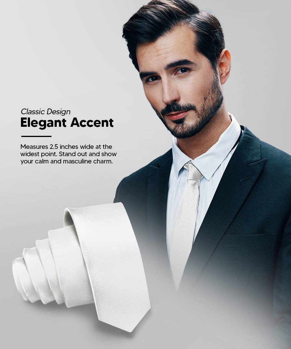 Dubal Brothers - Vente Cravate – homme - Cravate fine unie (4 paquets) par Vittorio Farina47