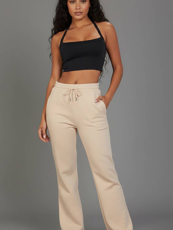 CAPELLA APPAREL – wholesale Mjukis- och joggingbyxor – Dam – Dragsko Waist Slant Pocket Sweatpants15