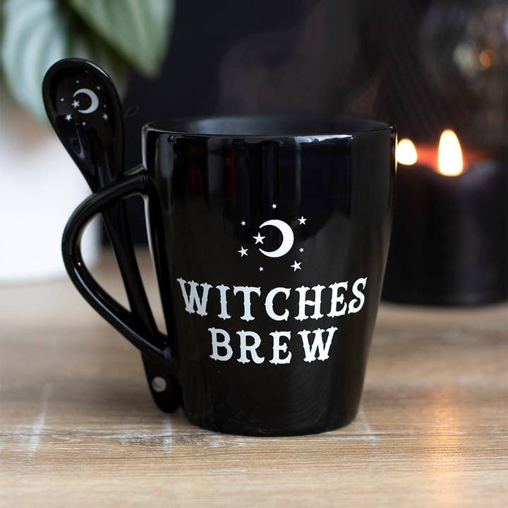 Witches Brew Mug and Spoon Set for wholesale by Something Different Wholesale