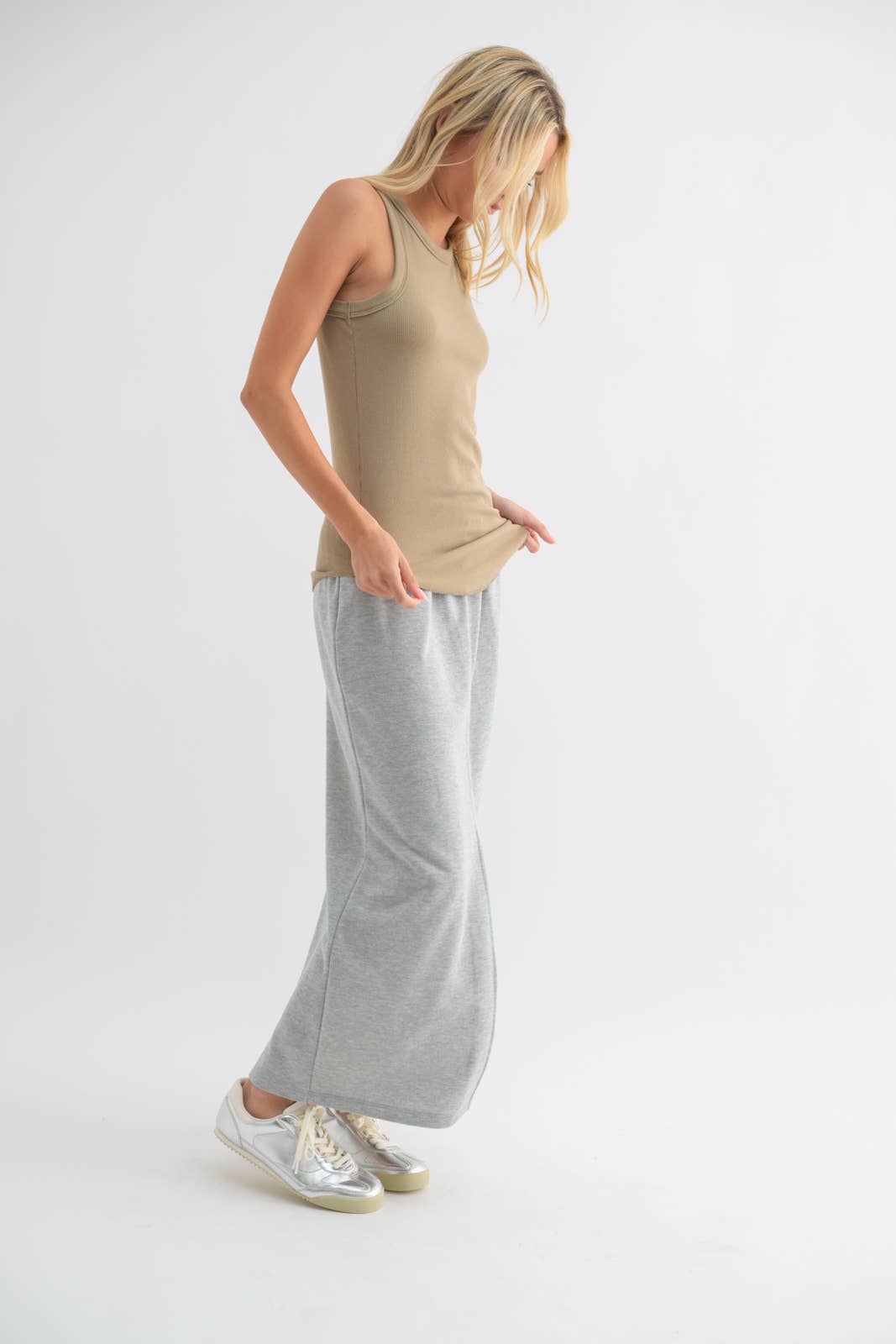 Wishlist Apparel - Wholesale Tank Top - Women's - CREW NECK RIBBED KNIT TANK TOP / WL18-104478