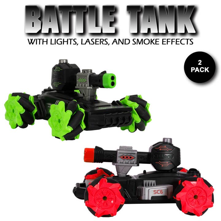 Contixo SC6 RC Remote Control Combat Battle Tank 1:24 Scale - 2 Pack for wholesale by Contixo