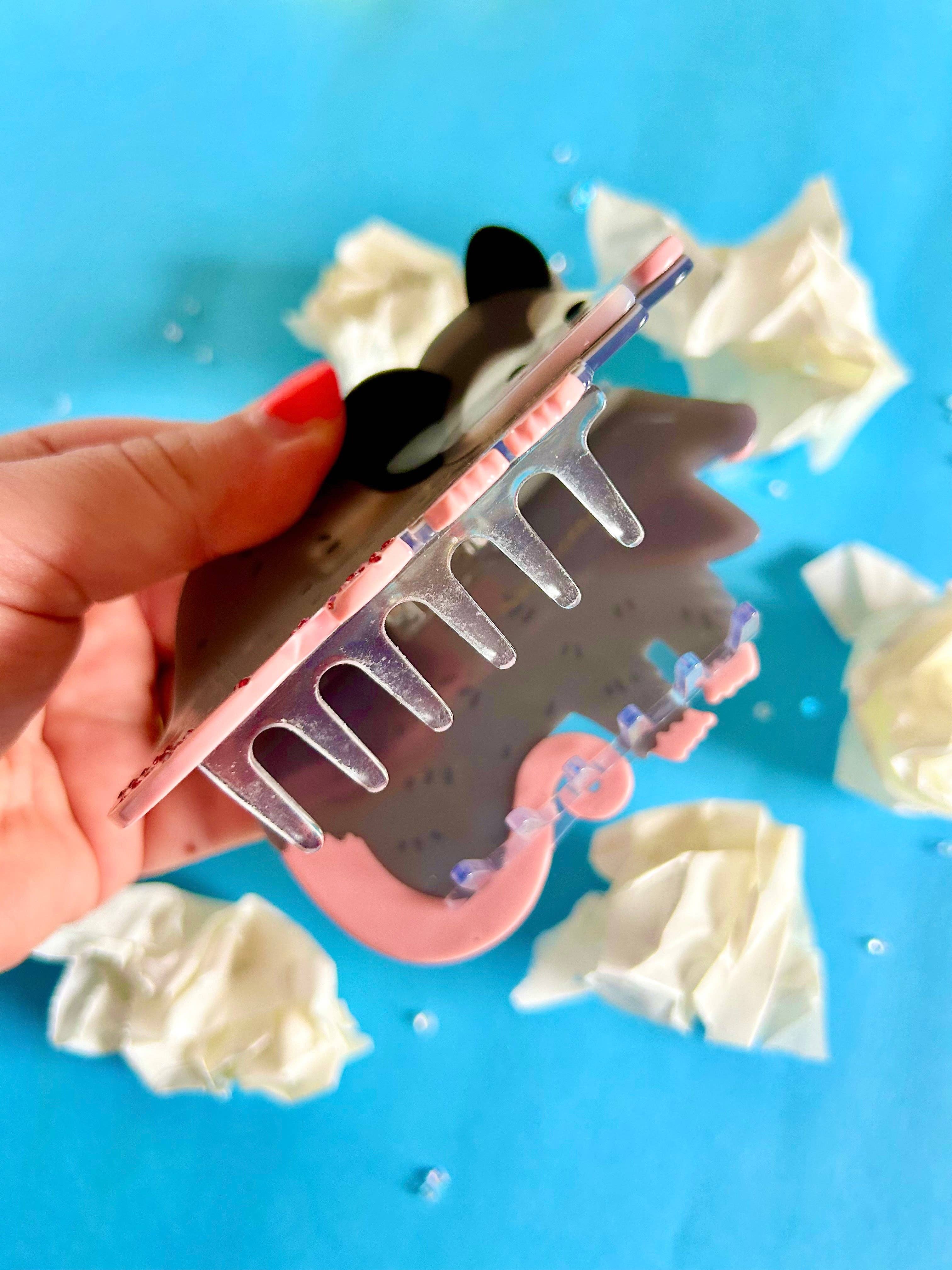 The Peach Fuzz – Conjunto de acessórios para cabelo - Mulher por atacado – Garra de Cabelo de Gambá5