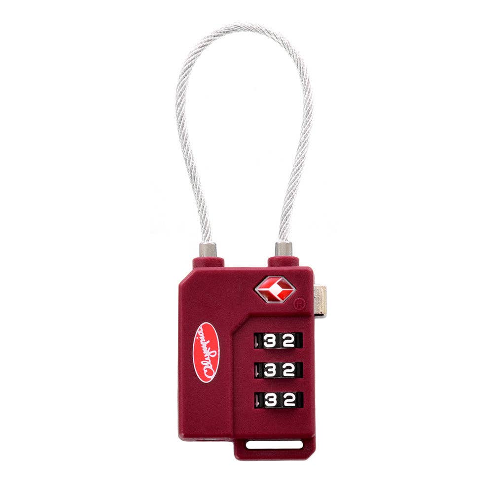 Olympia USA - Wholesale Luggage Lock - TSA Cable Combination Lock2