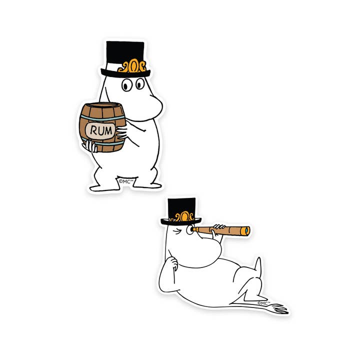 Nordicbuddies - Wholesale Sticker - Moominpappa XL-Sticker Combo2