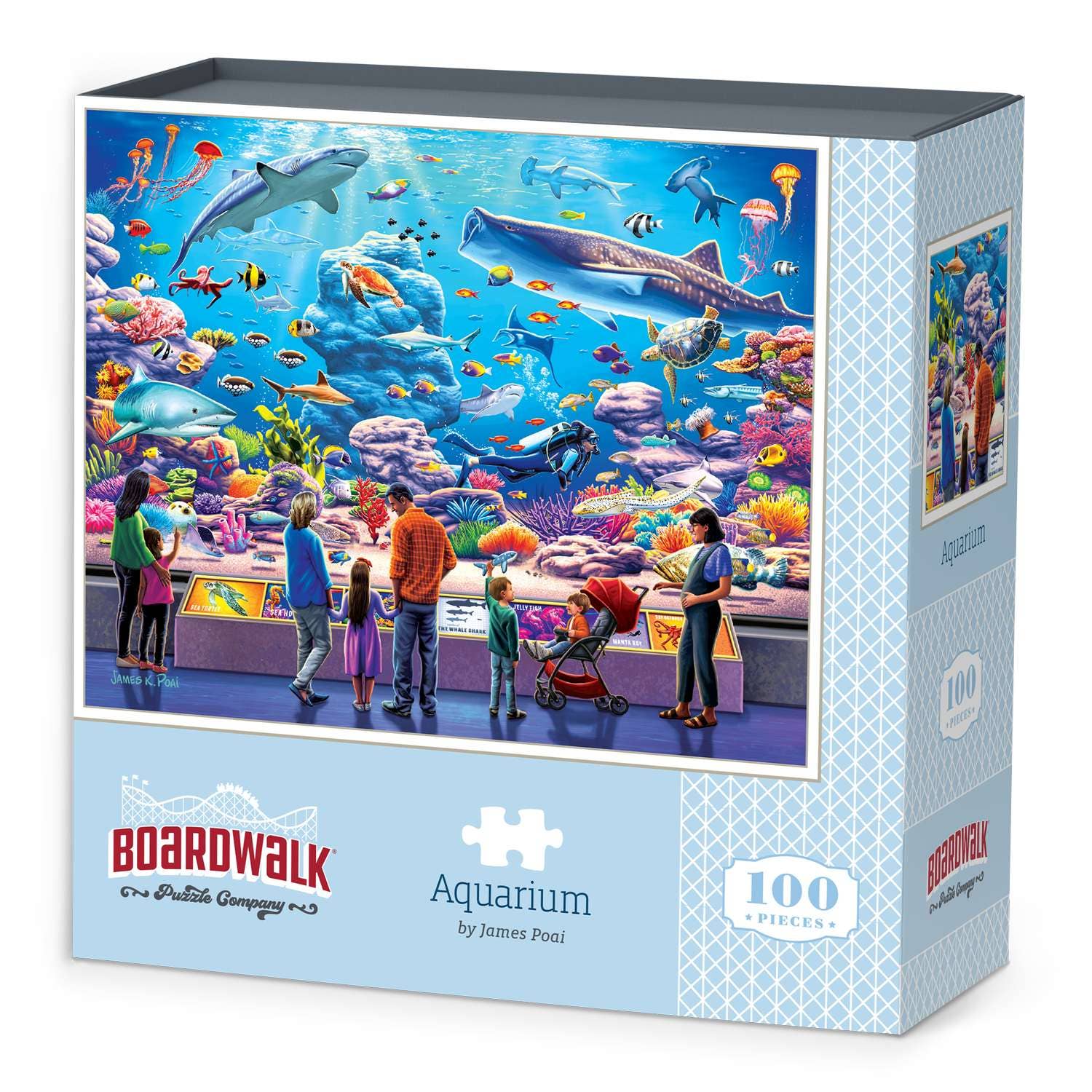 Boardwalk Puzzle Company - Wholesale Puzzle - Adult - Aquarium | 100 Piece1