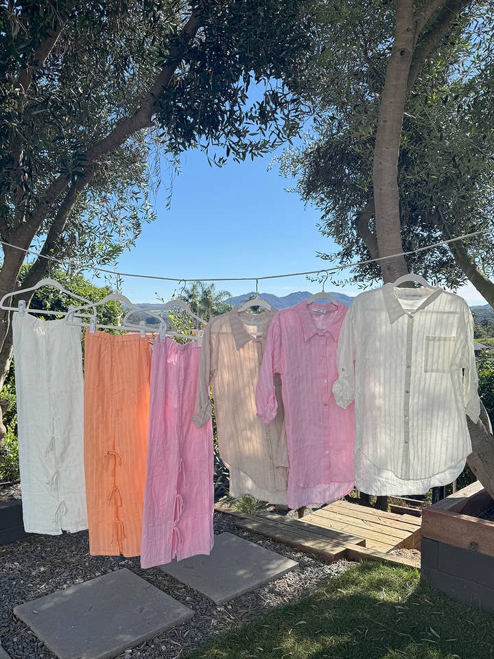 Cotton Gauze with Lurex Coastal Pant for wholesale by Subtle Luxury